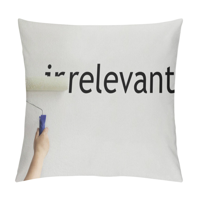 Personality  Part Of The Word Is Painted With White Paint. Pillow Covers