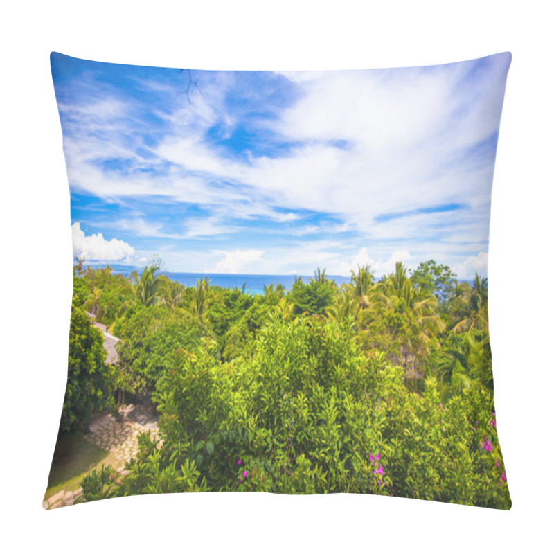 Personality  Panoramic Views Of Ocean From The Balcony Pillow Covers