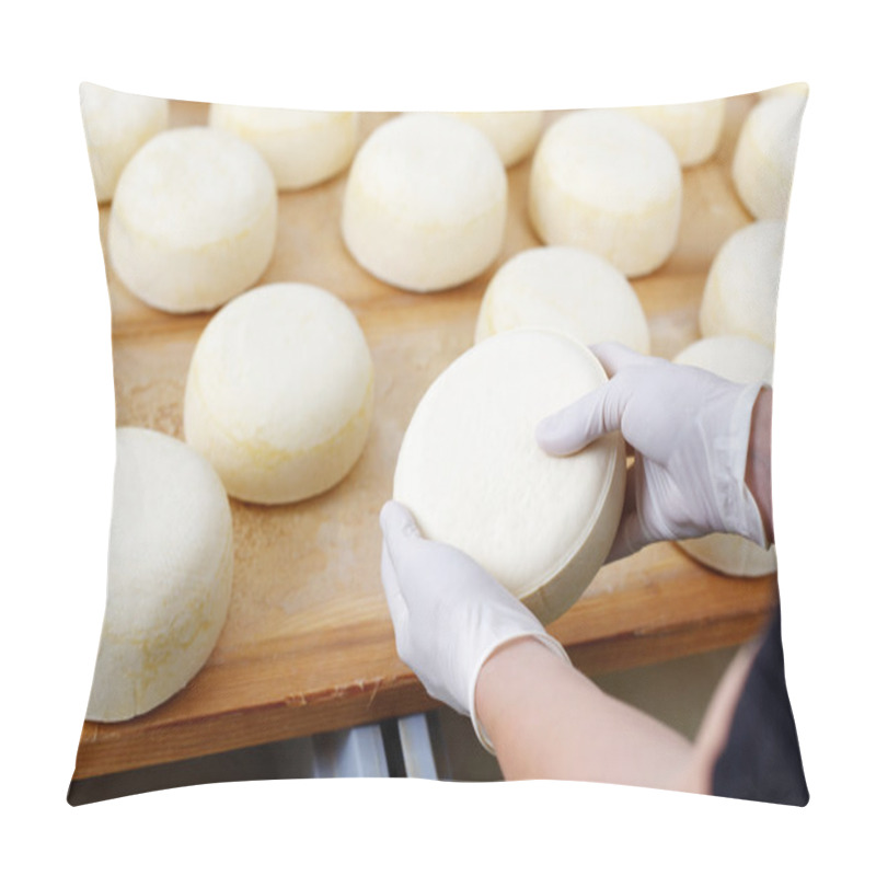 Personality  Young Cheese-wheels Checked By A Cheesemaker Pillow Covers