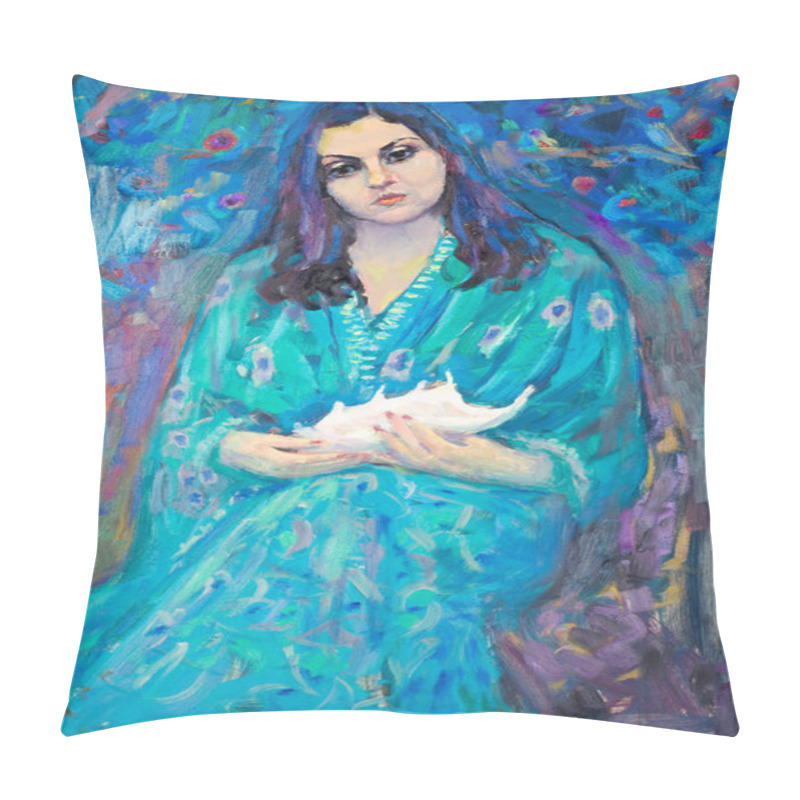 Personality  Ethnography, M.Sh. Khaziev. Honored Artist Of Tatarstan.  Pillow Covers