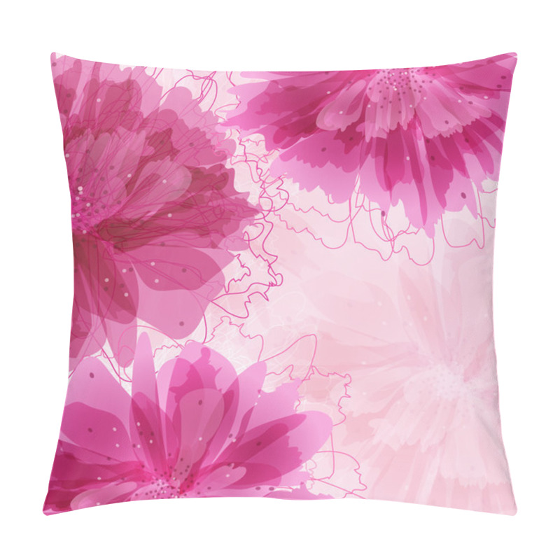 Personality  Invitation Card With Abstract Peony Flowers Pillow Covers