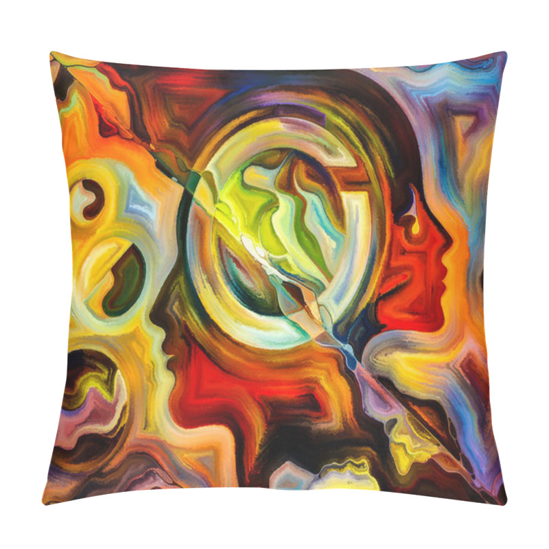 Personality  Realms Of Inner Paint Pillow Covers