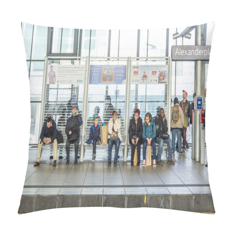 Personality  People Travel At Alexanderplatz Subway Station In Berlin Pillow Covers