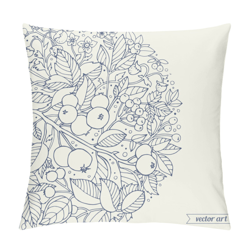 Personality  Rounded Floral Pattern Pillow Covers