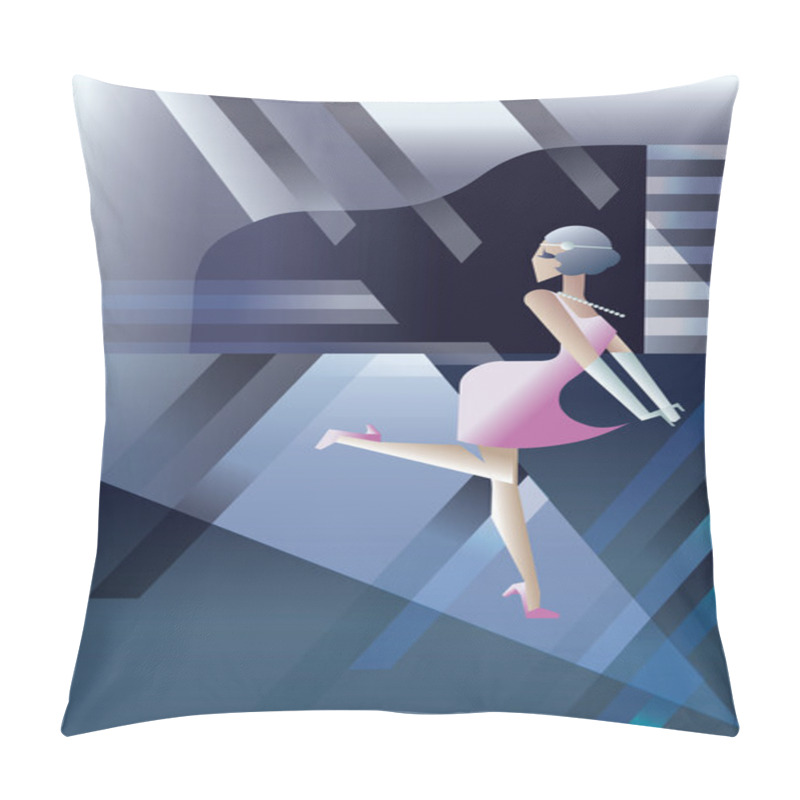 Personality  Roaring 20s Dancing Flappers Night Club Party Pillow Covers