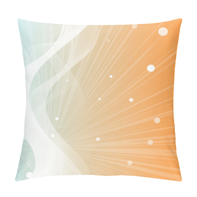 Personality  Wavy Lines Sunburst Background Pillow Covers