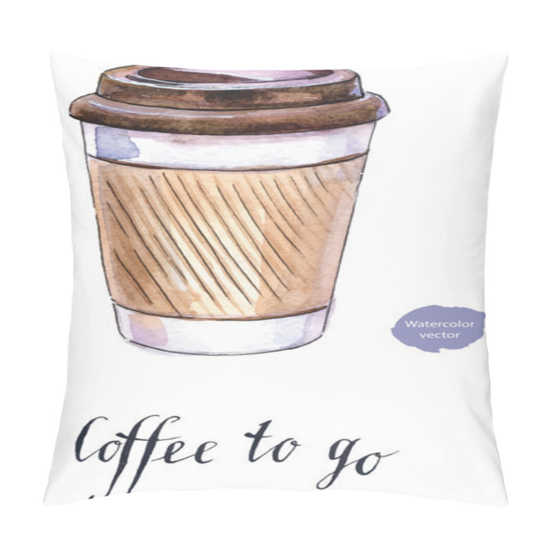 Personality  Coffee In Blank Craft Take Away Cup Pillow Covers