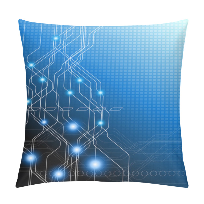 Personality  Blue Elegant Background Pillow Covers