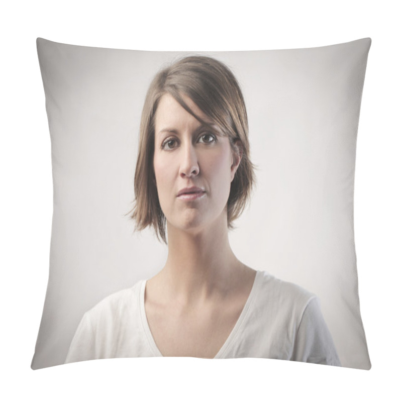 Personality  Young Woman Pillow Covers