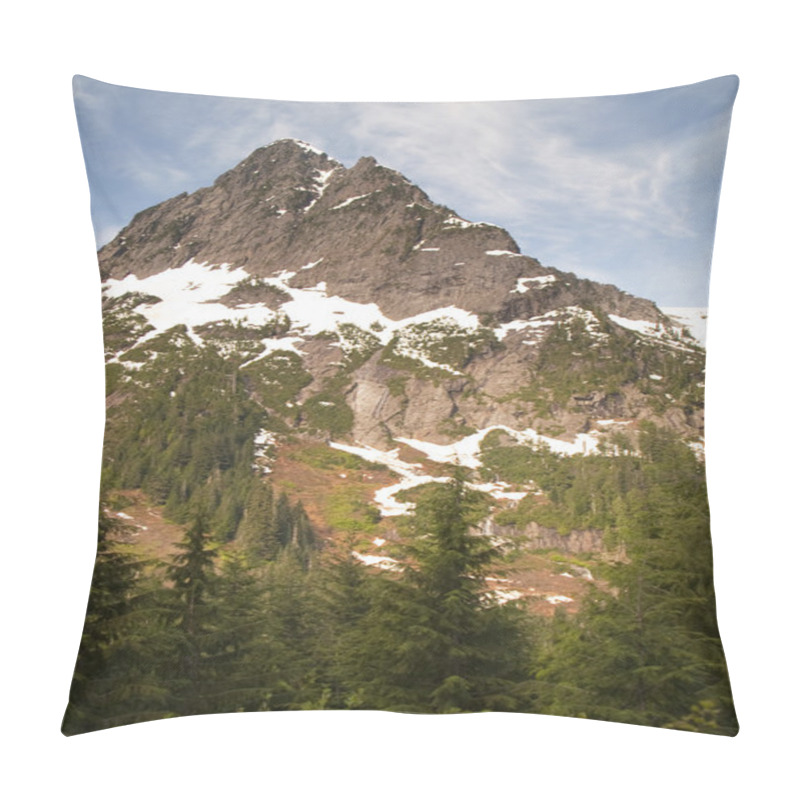 Personality  Fire Road Overlooks Sperry Peak North Cascade Mountain Range Pillow Covers