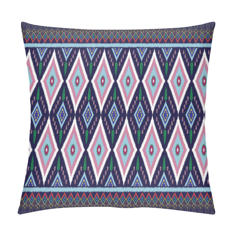 Personality  Sacral Tribal Ethnic Motifs Geometric Vector Background. Beautiful Gypsy Geometric Shapes Sprites Tribal Motifs Clothing Fabric Textile Print Traditional Design With Triangles Pillow Covers