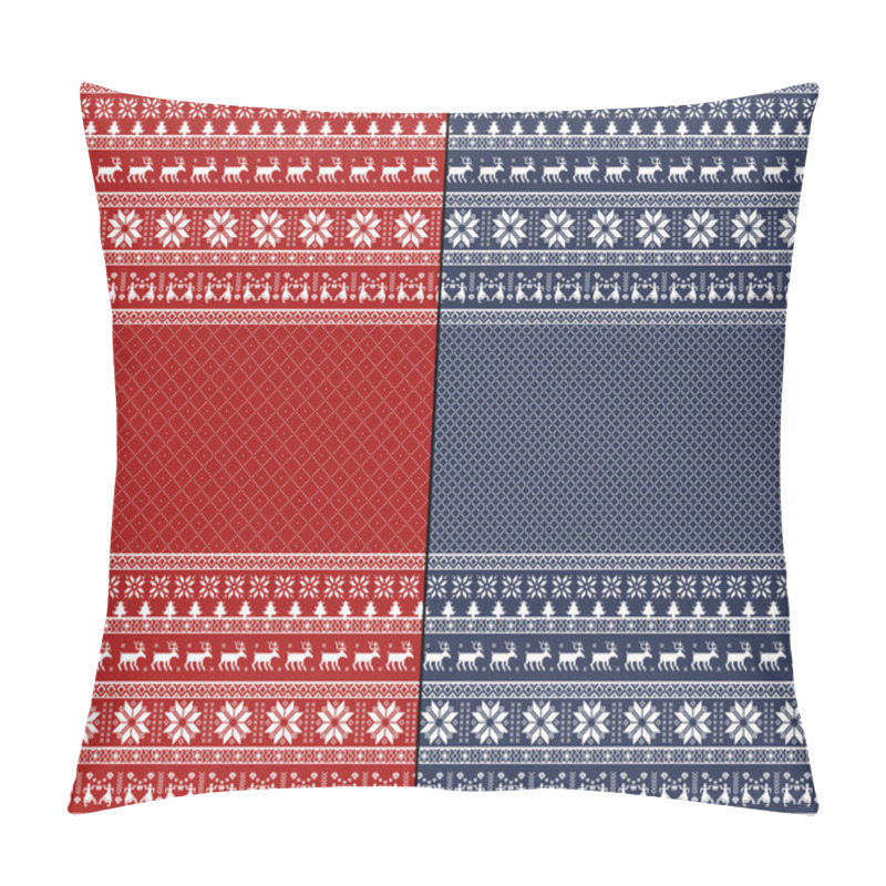 Personality  Nordic Traditional Knitted Ornamental Pattern Pillow Covers