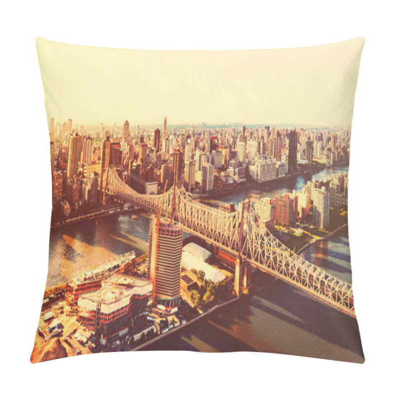 Personality  Queensboro Bridge Over The East River In New York City Pillow Covers