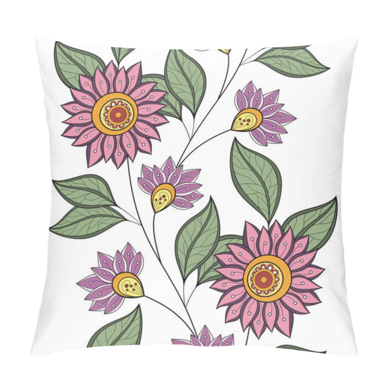 Personality  Seamless Floral Pattern Pillow Covers