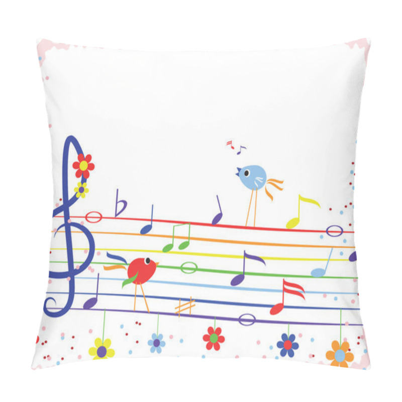 Personality  Music Rainbow,frame Pillow Covers