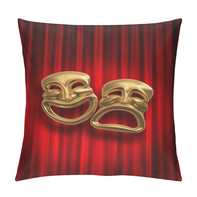 Personality  Comedy Tragedy Pillow Covers