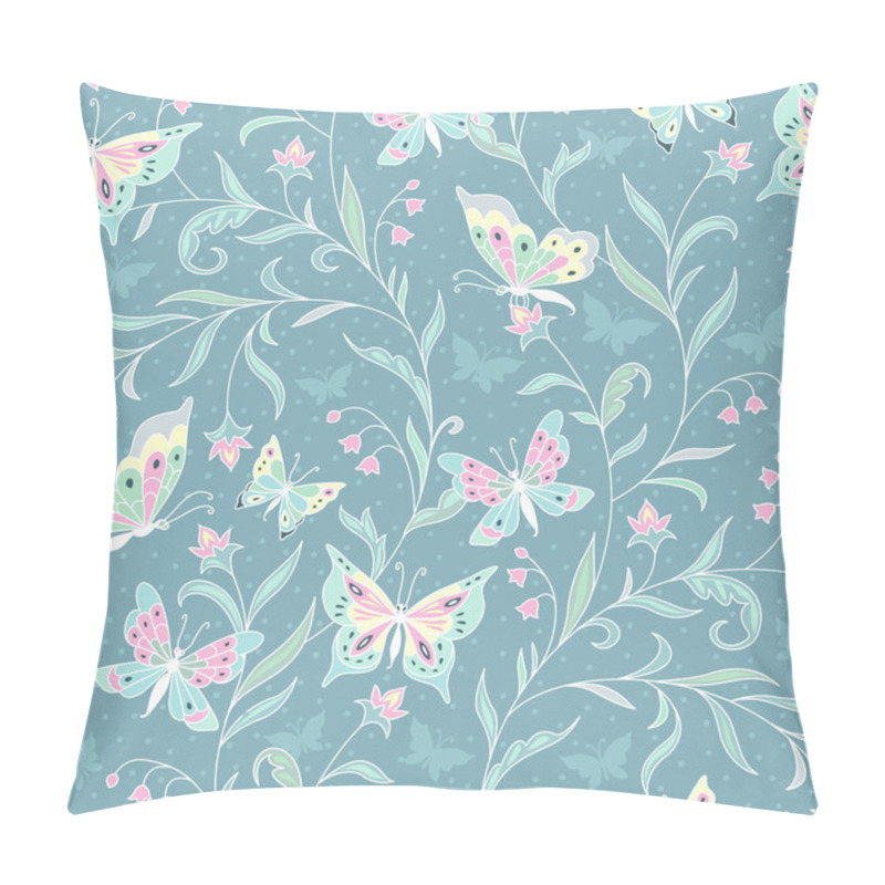 Personality  Elegant Twisted Branches With Butterflies Pillow Covers