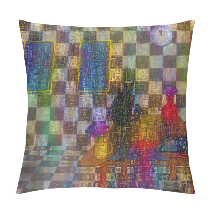 Personality  Modern Digital Abstract. 3D Rendering Pillow Covers