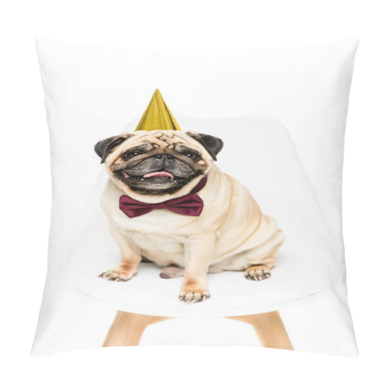 Personality  Dog In Party Hat Pillow Covers