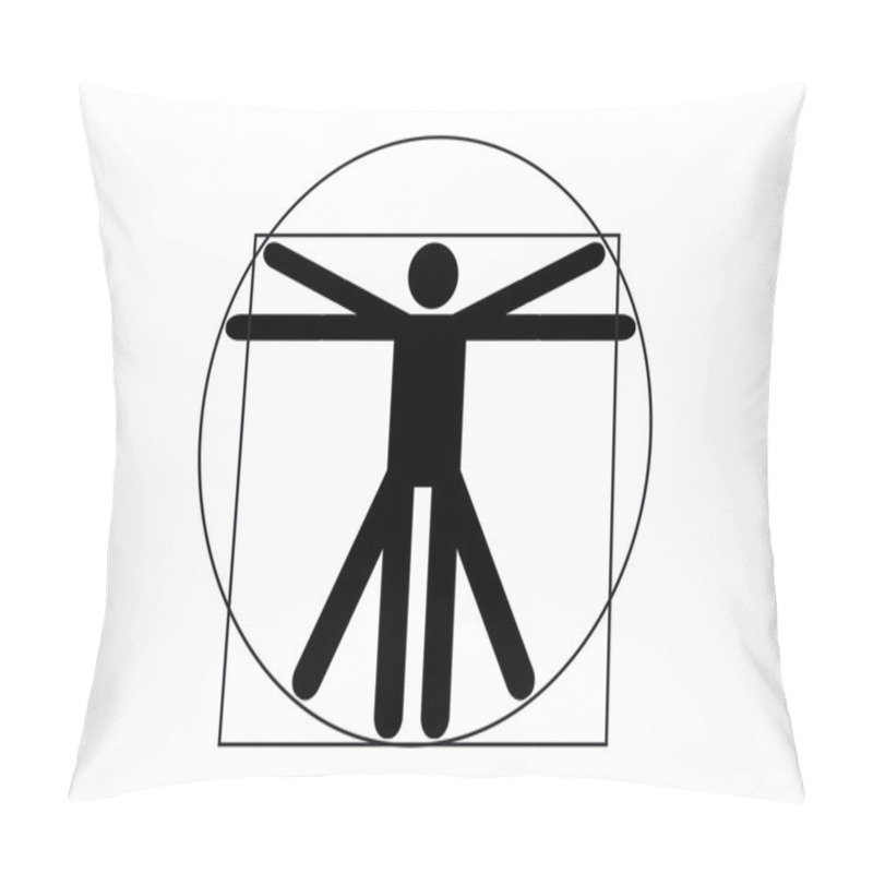 Personality  The Vitruvian Man Pillow Covers