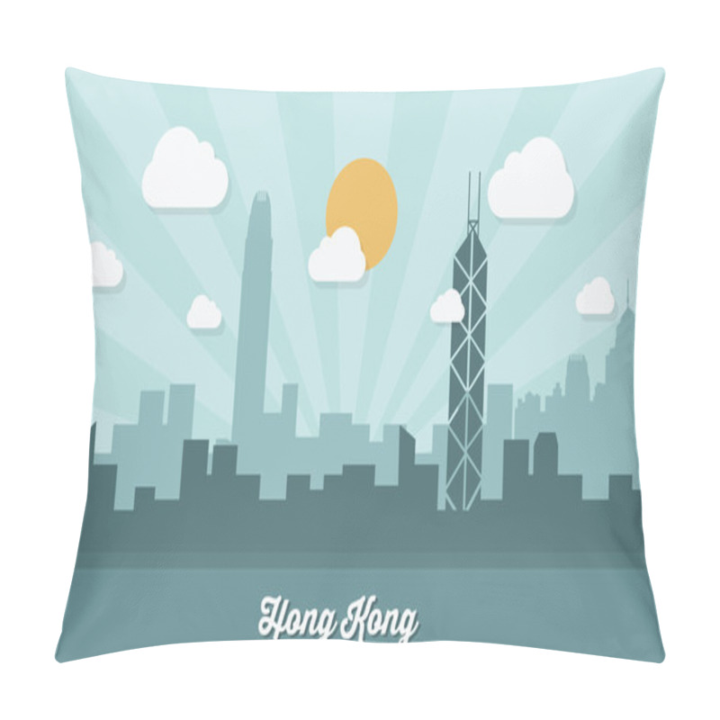 Personality  Hong Kong Skyline Pillow Covers