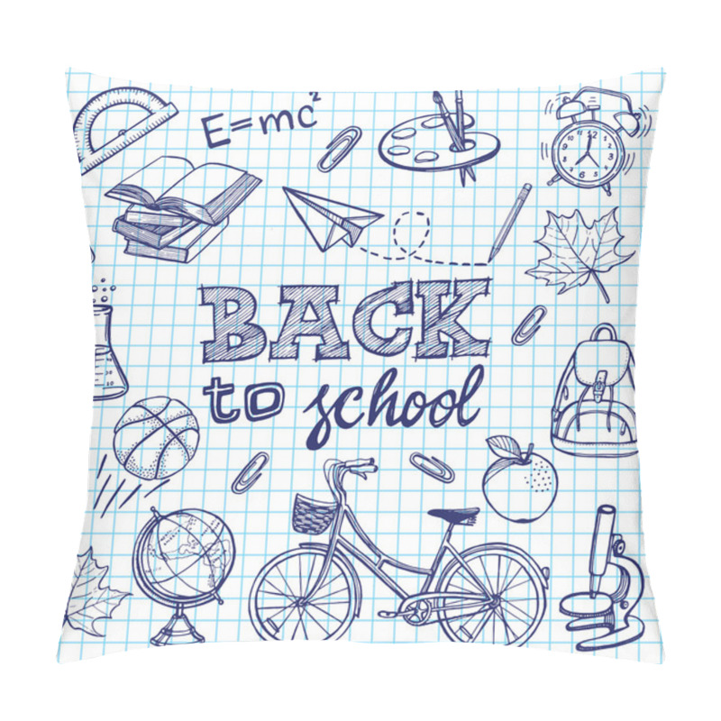 Personality  School Supplies And Back To School Inscription Pillow Covers