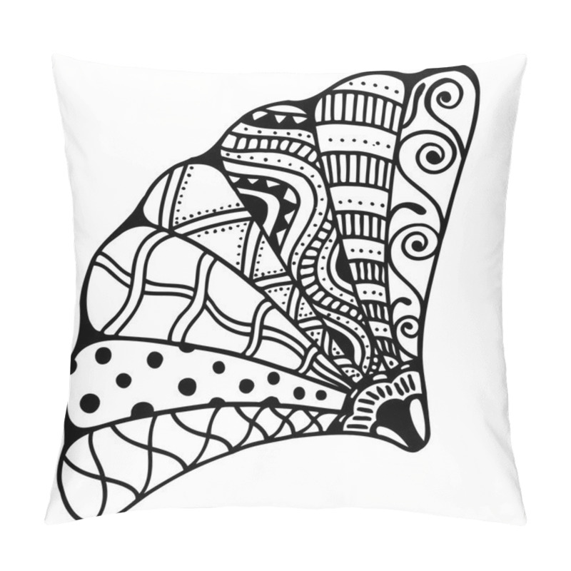 Personality  Zentangle Stylized Shell Pillow Covers