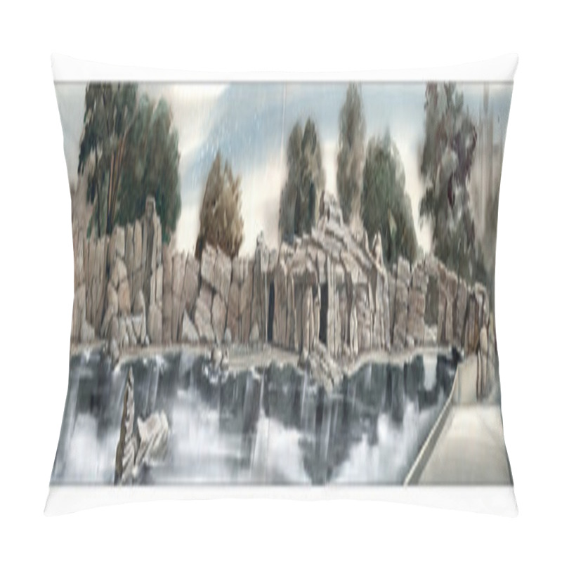 Personality  Stone Embankment Pillow Covers