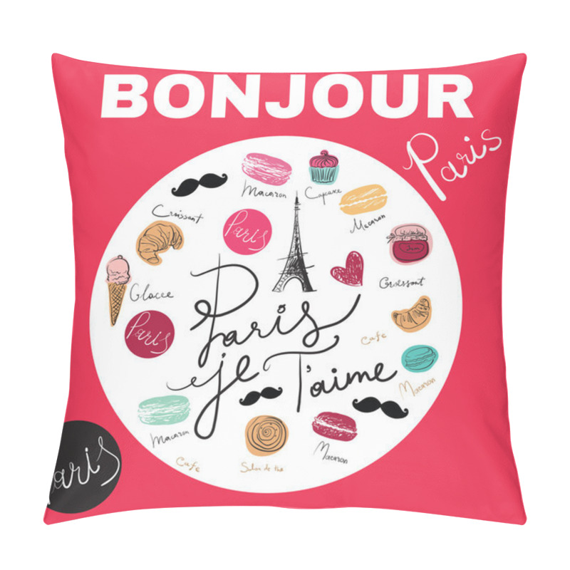 Personality  Hand Drawn Eiffel Tower Pillow Covers