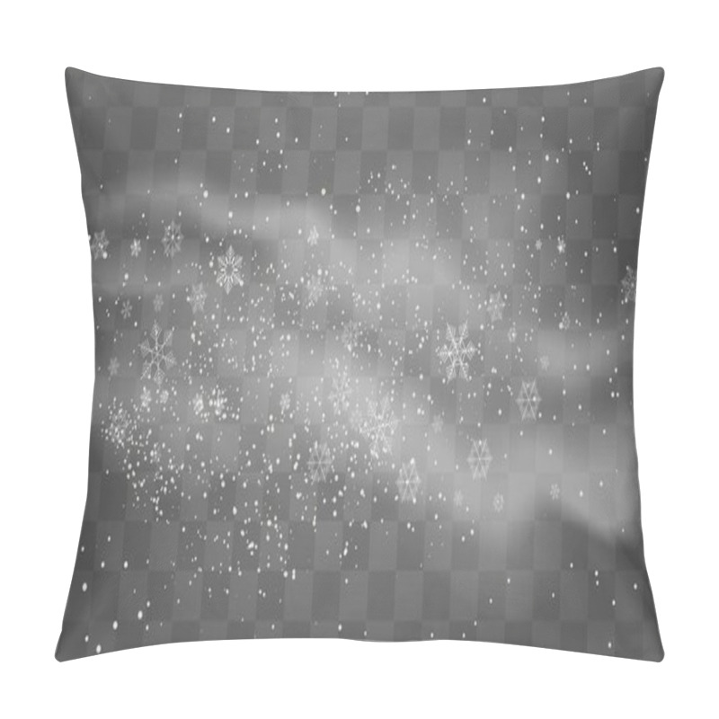 Personality  Snow Cloud Wind On Transparent Pillow Covers