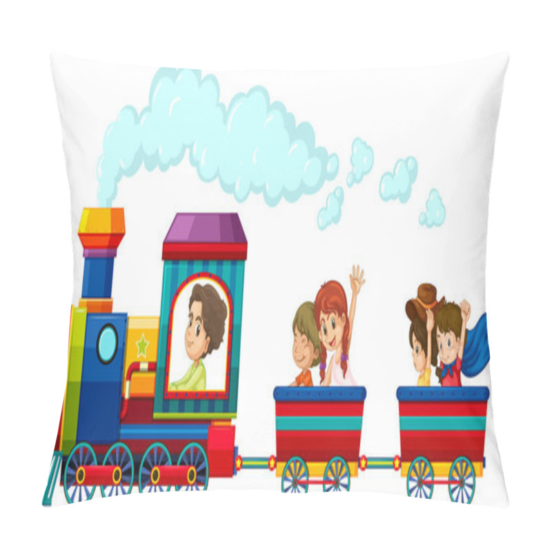 Personality  Train And Children Pillow Covers