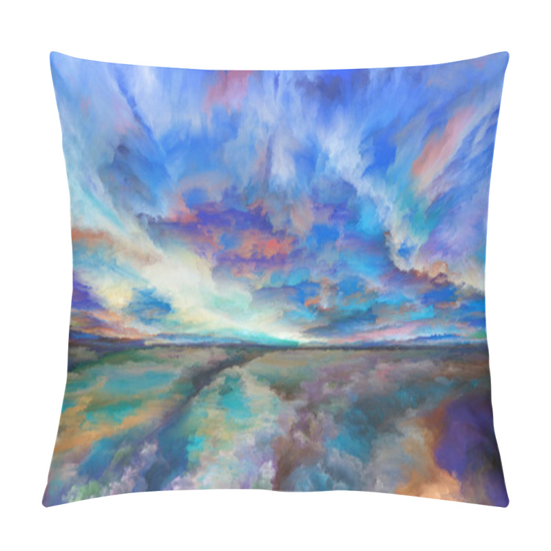 Personality  Energy Of Abstract Landscape Pillow Covers