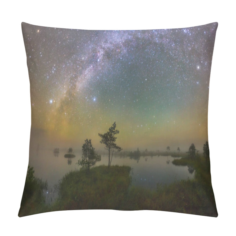 Personality  Starry Night At Yelnya Swamp, Belarus Pillow Covers