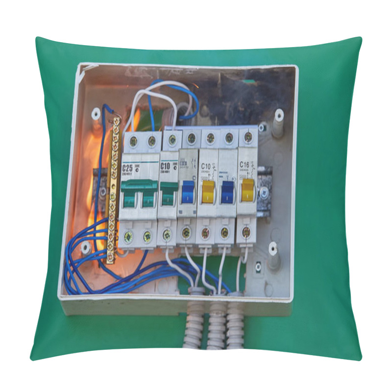 Personality  Faulty Electrical Panel May Cause A Fire. Pillow Covers