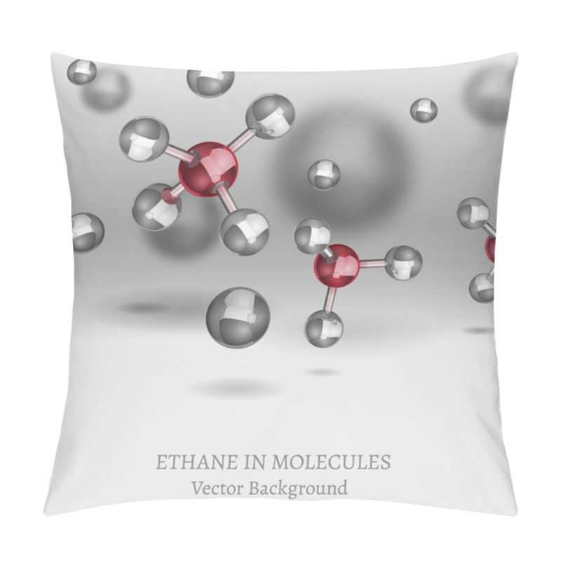 Personality  Ethane Molecules Background Pillow Covers