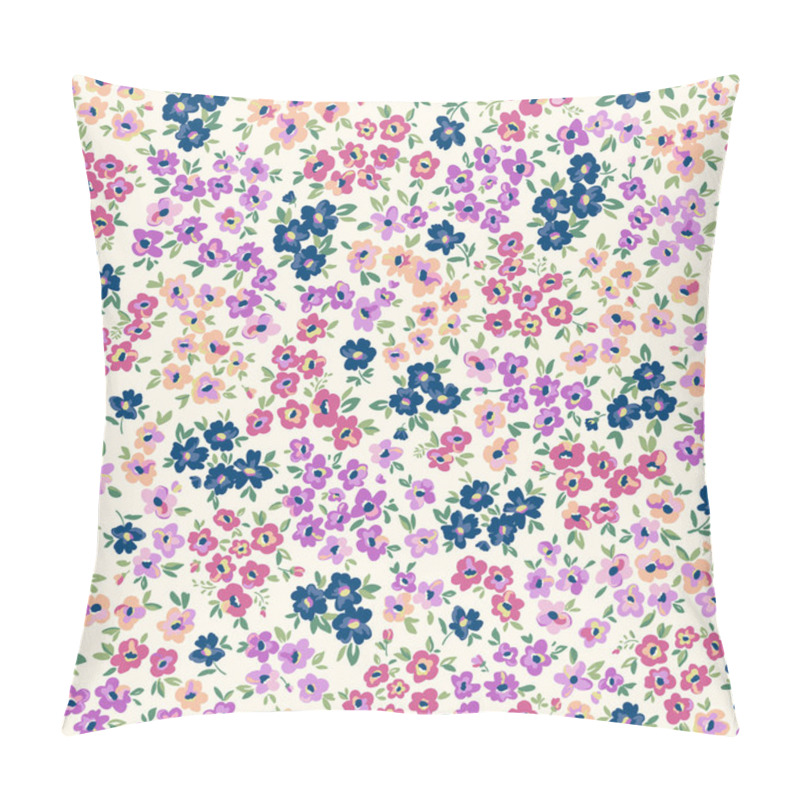 Personality  Colorful Ditsy Flowers. Hand Drawn Vector Seamless Pattern In Trendy Style. Use For Print, Textile, Surface Design, Fashion Wear Pillow Covers