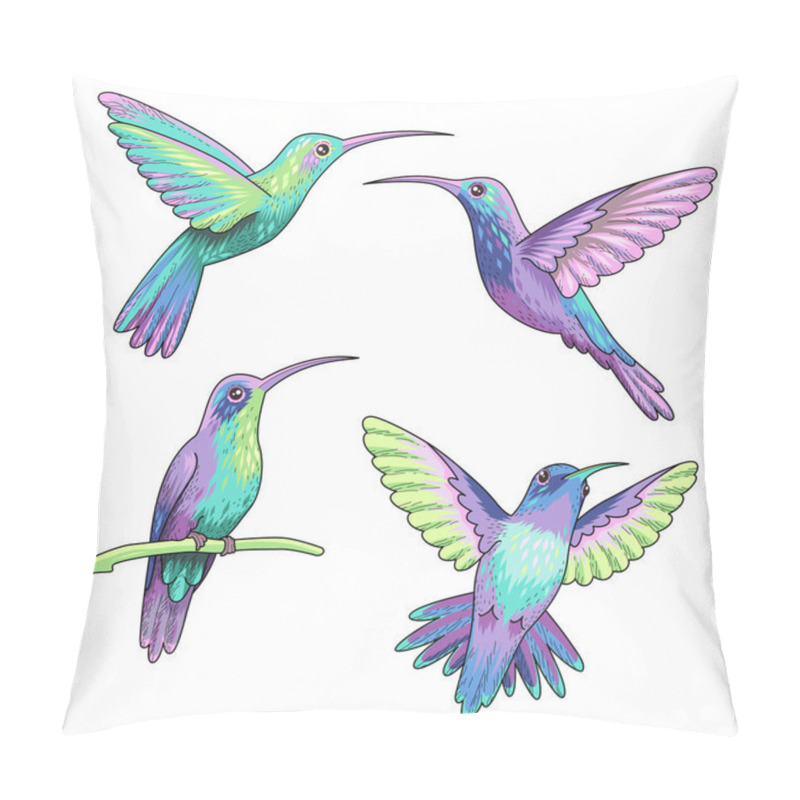 Personality  Hummingbirds Isolated Pillow Covers