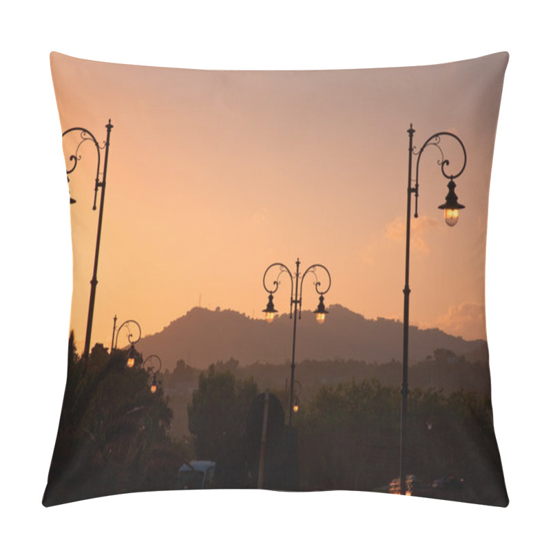 Personality  Sunset In Giardini Naxos, Sicily Pillow Covers