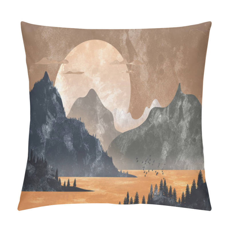 Personality  Late Afternoon In The Mountains Pillow Covers