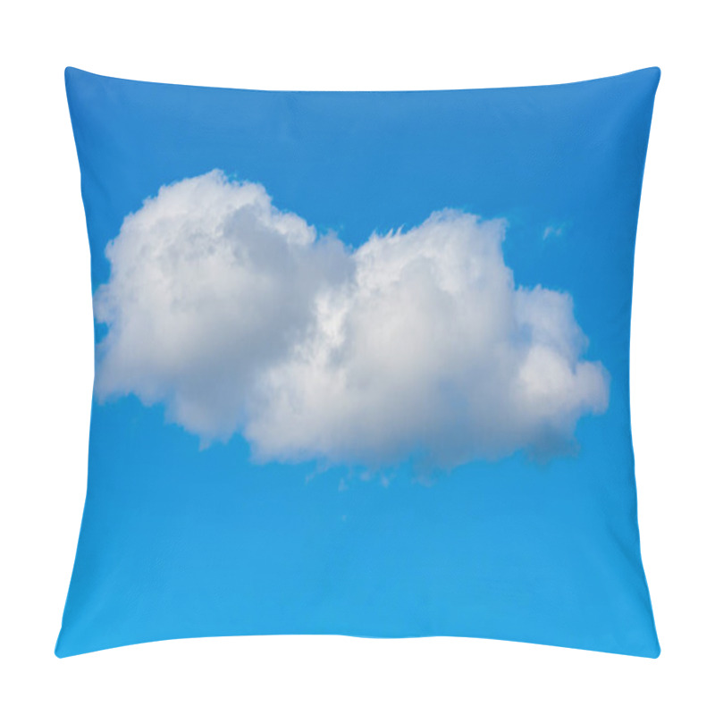 Personality  White Cumulus Cloud Against The Blue Sky. Image For Design And Project. Pillow Covers