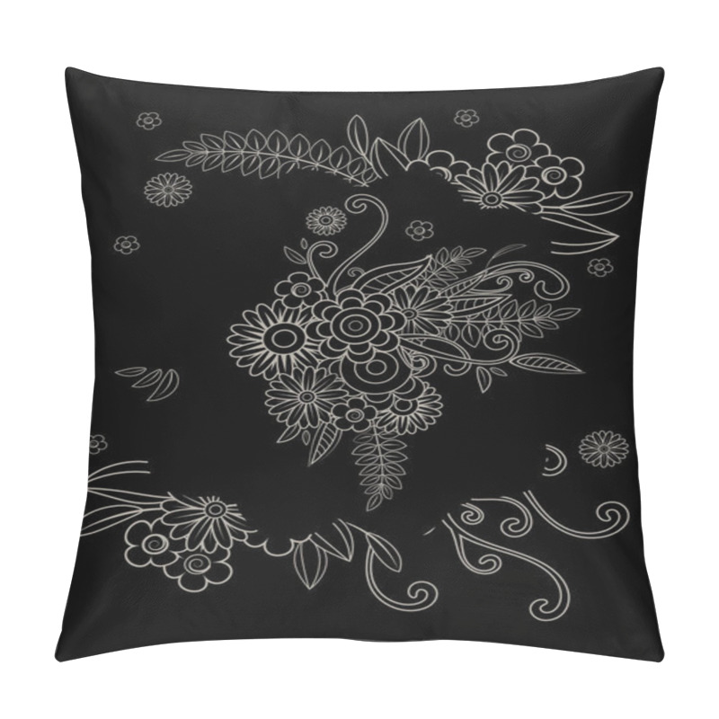 Personality  Floral Mandala Pattern Pillow Covers