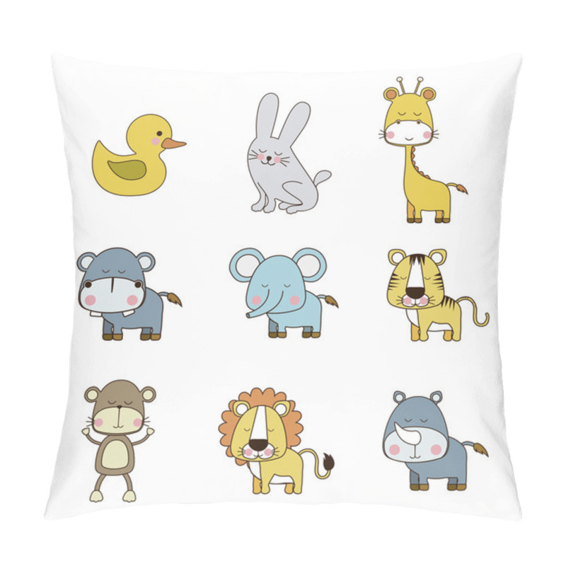 Personality  Animals Icons Pillow Covers