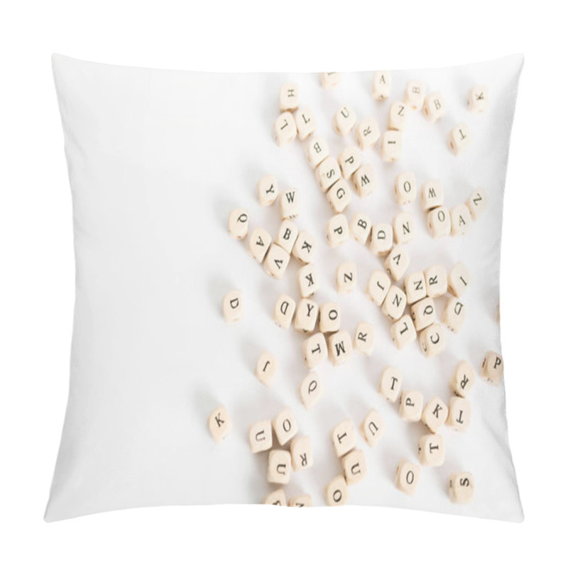 Personality  Alphabet Letters On White Background Pillow Covers