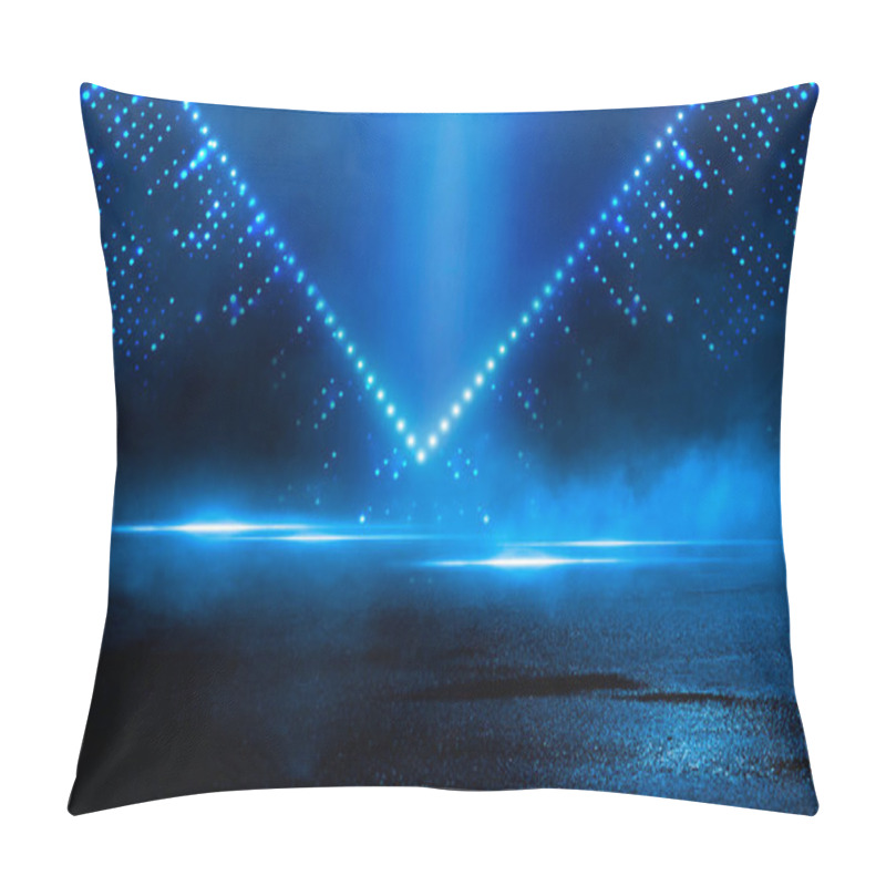 Personality  Abstract Neon Futuristic Background. Distortion Of Light Rays. Dark Futuristic Scene, Smoke, Smog, Rays And Lines. Illusion Fantastic, Neon Background, Tunnel. Dark Street Scene With Neon Lights.  Pillow Covers