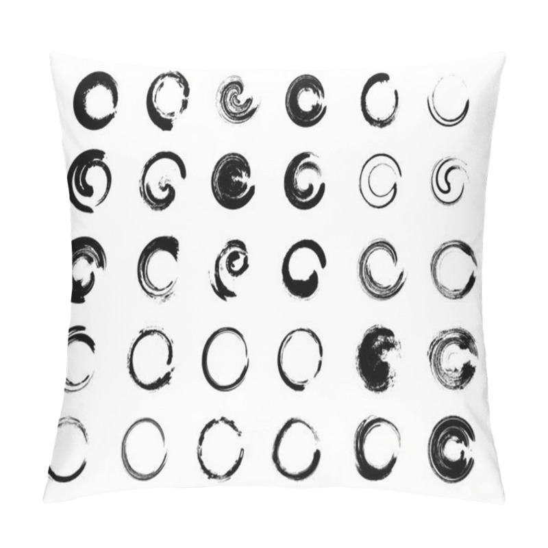 Personality  Big Collection Of Hand Drawn Circles. Pillow Covers