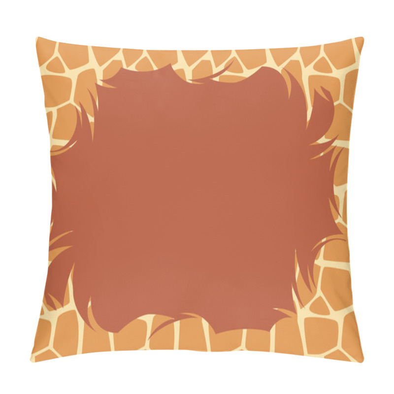 Personality  Giraffe Fur Border Pillow Covers