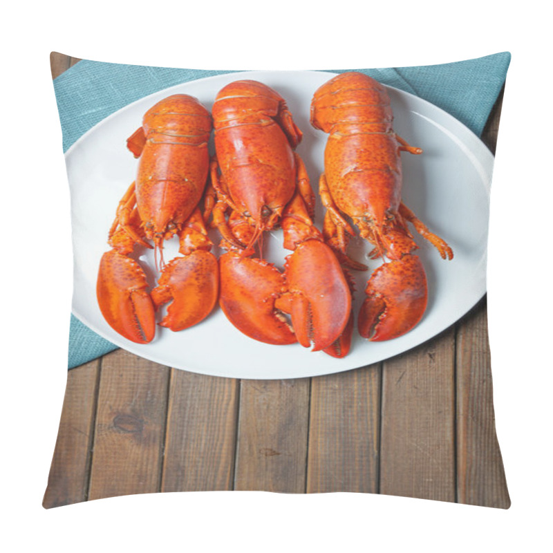 Personality  Cooked Red Lobsters Pillow Covers