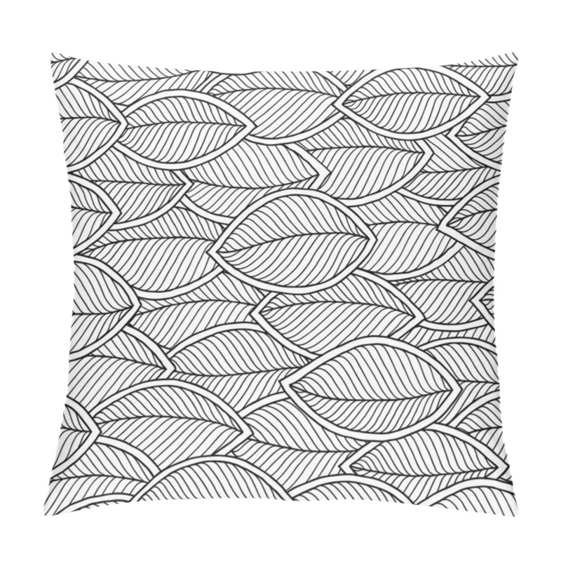 Personality  Graphic Leaves Seamless Pattern.  Pillow Covers