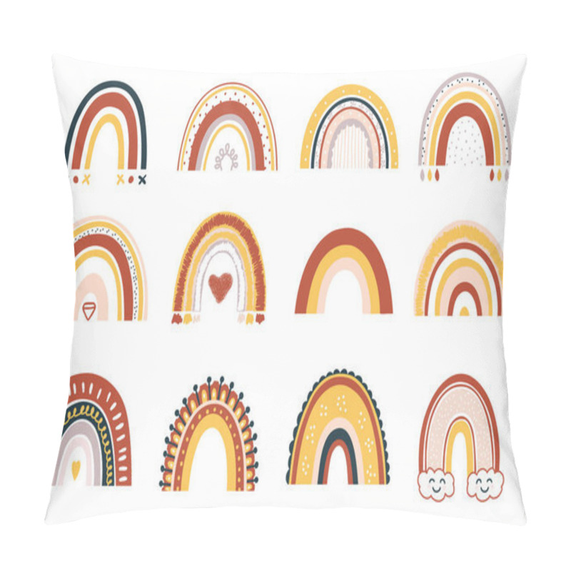 Personality  Baby Rainbow Seamless Pattern. Pillow Covers