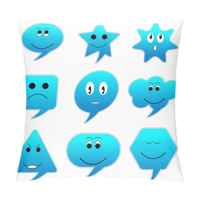 Personality  Smiley Speech Bubble Pillow Covers